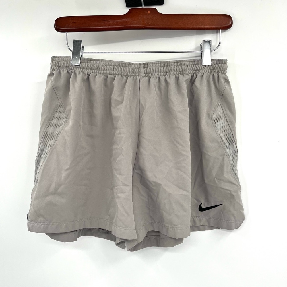 NIKE Woven Laser IV Women's Shorts M Grey Dri Fit Soccer Active Gray Athletic